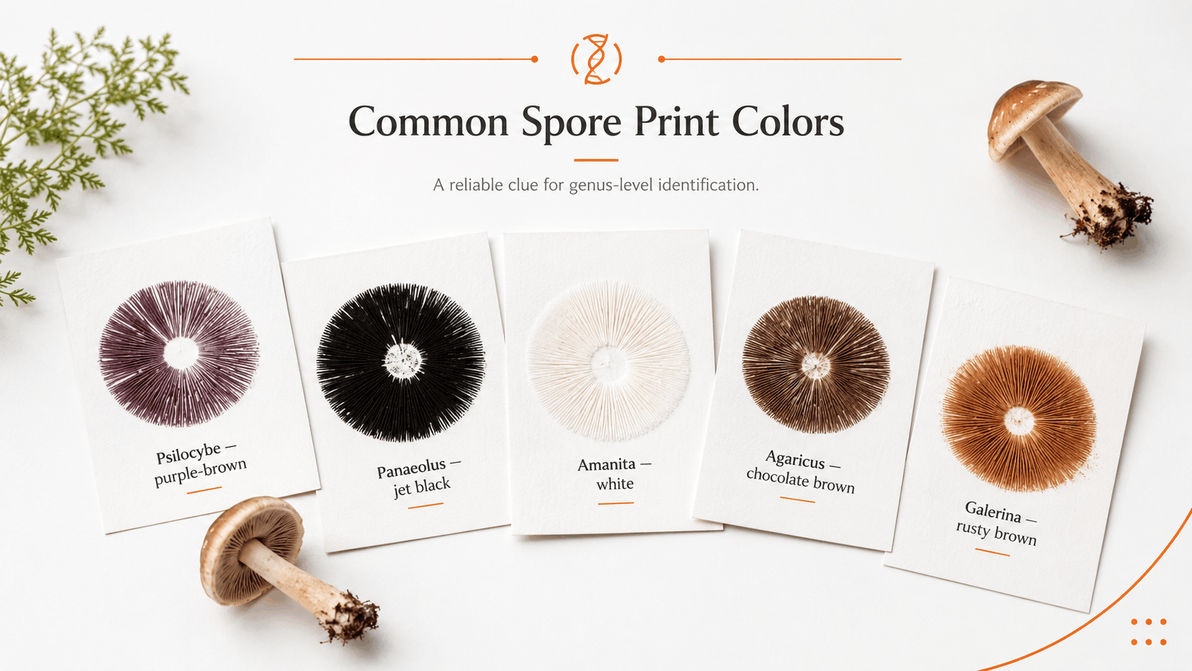 Spore Print colors on cards