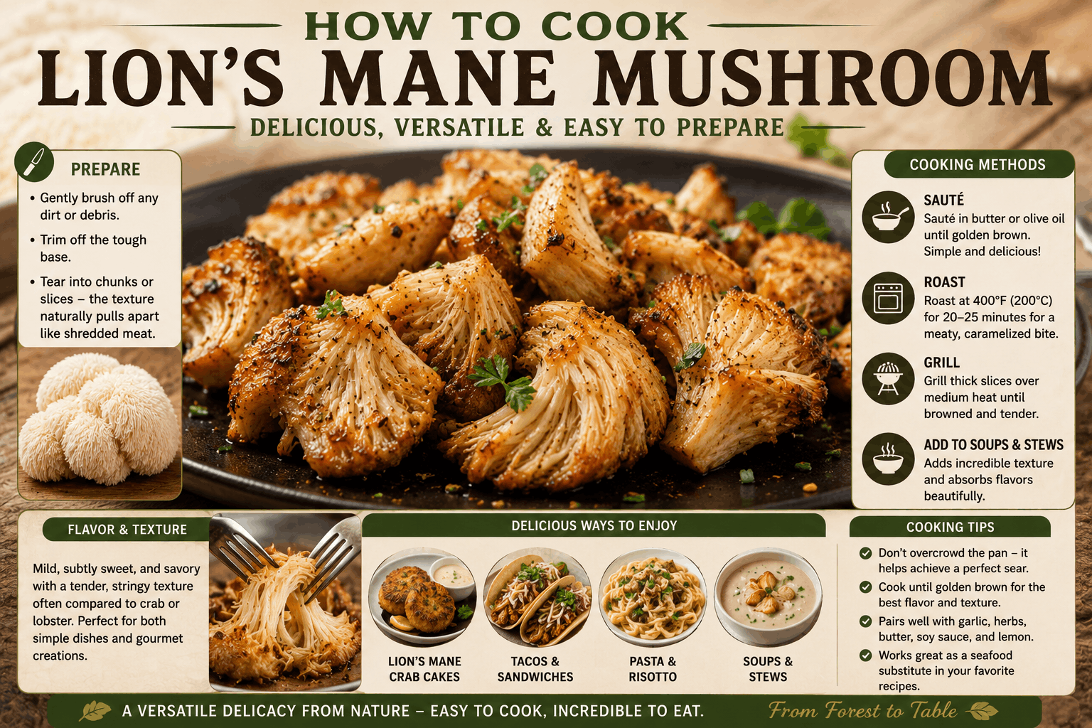 How to cook lion’s mane mushroom Lion's mane cooking guide