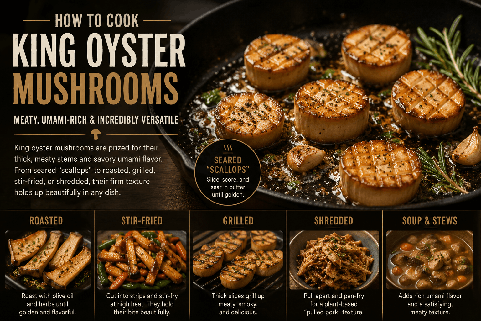king oyster mushroom cooking methods cooking king oyster mushrooms.