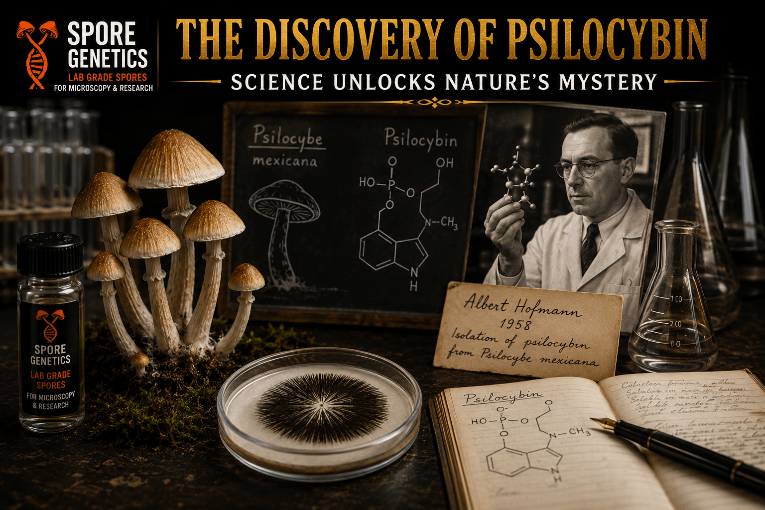 The discovery of psilocybin Understanding where psilocybin and LSD originated from