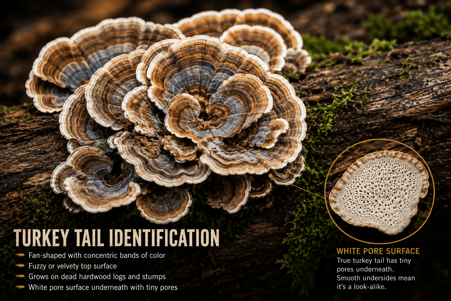 How to identifyTurkey Tail mushrooms